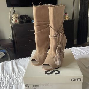 Schutz Jamie Peep Toe Bootie